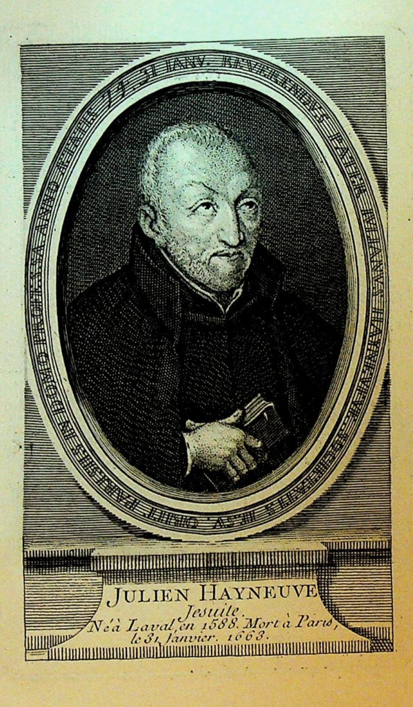 Julien Hayneufve French Jesuit Theologian Print 1800s0