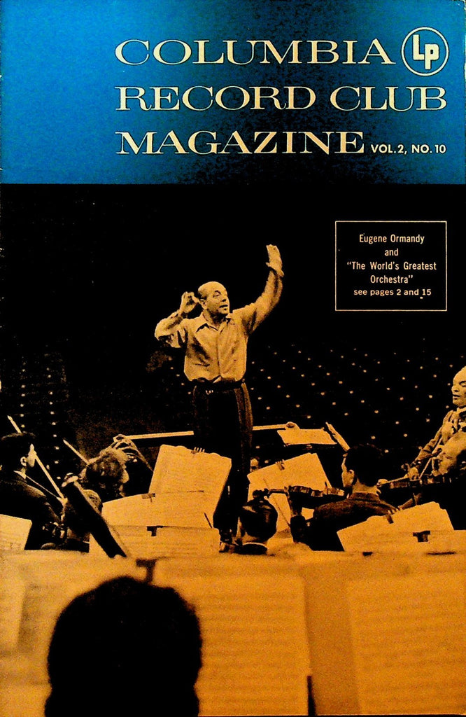 Columbia House Record Club Magazine 1957 Vol 2 #10 Eugene Ormandy0