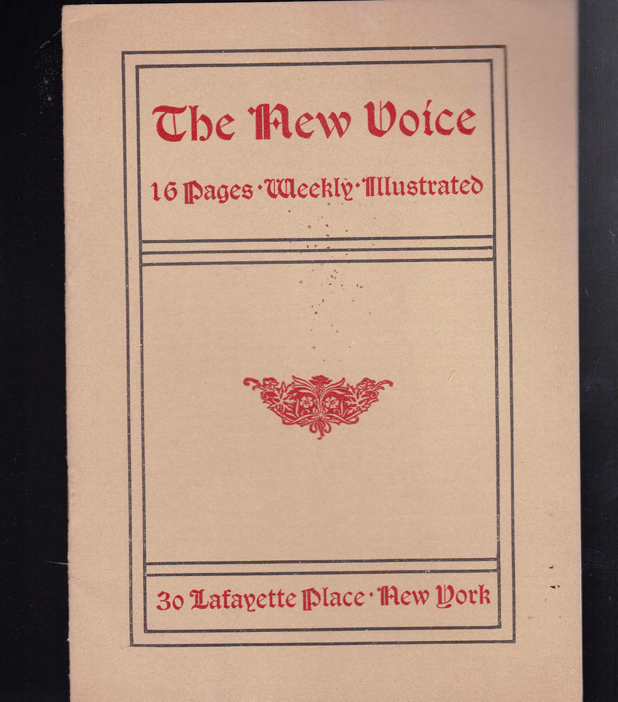 1899 The New Voice advertising booklet- 16 pages New York City0