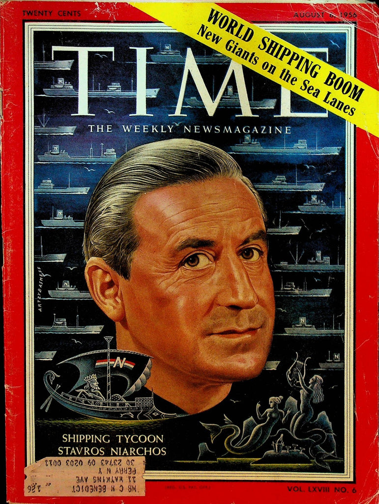 Time Magazine August 6 1956 Stavros Niarchos Ingrid Bergman Juan Gris0