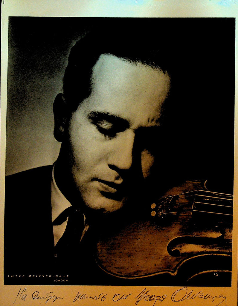 Igor Oistrakh Russian Violinist Autographed Signed Photograph 1960s0