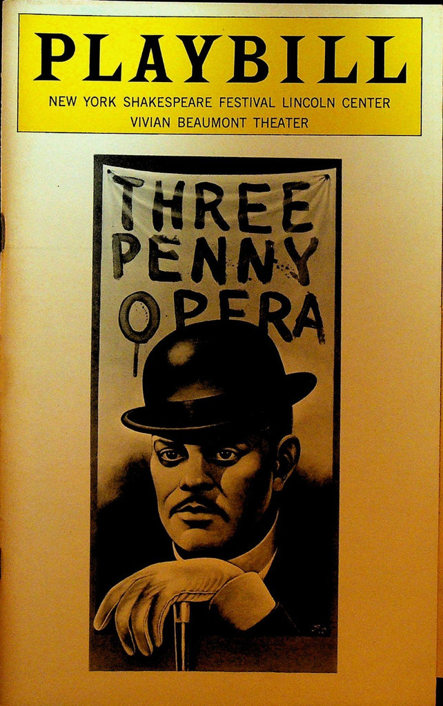 Three Penny Opera Playbill October 1976 New York Shakespeare Festival0