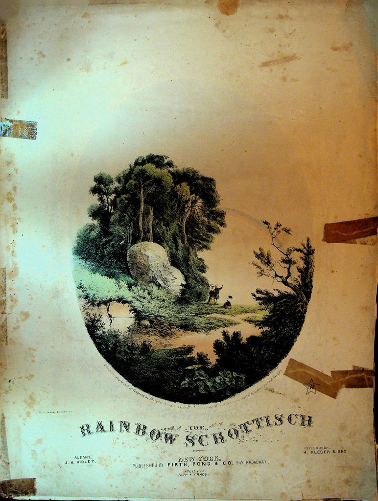 The Rainbow Schottisch Sheet Music 1852 Henry Kleber0