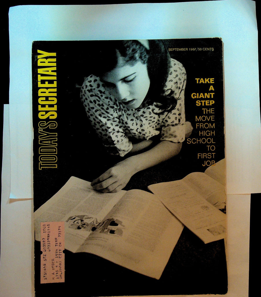 Today's Secretary Magazine September 1967 Edie Wightwick Ann Merker0