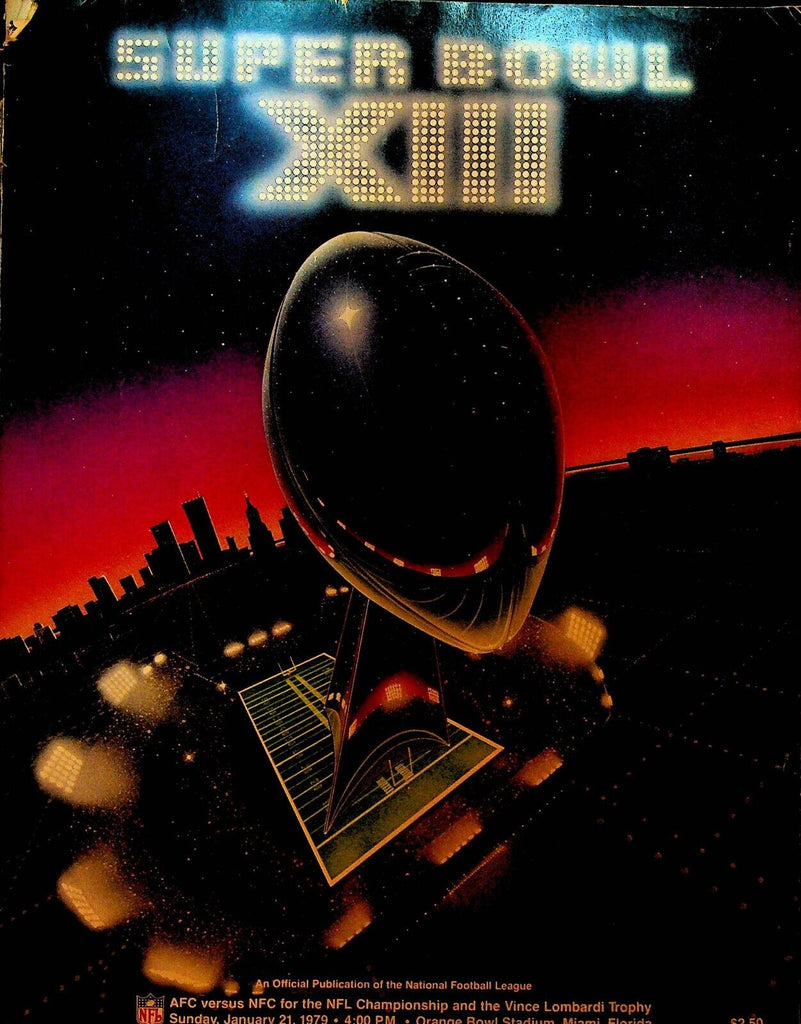 Super Bowl XIII NFL Program Dallas Cowboys v Pittsburgh Steelers 1979