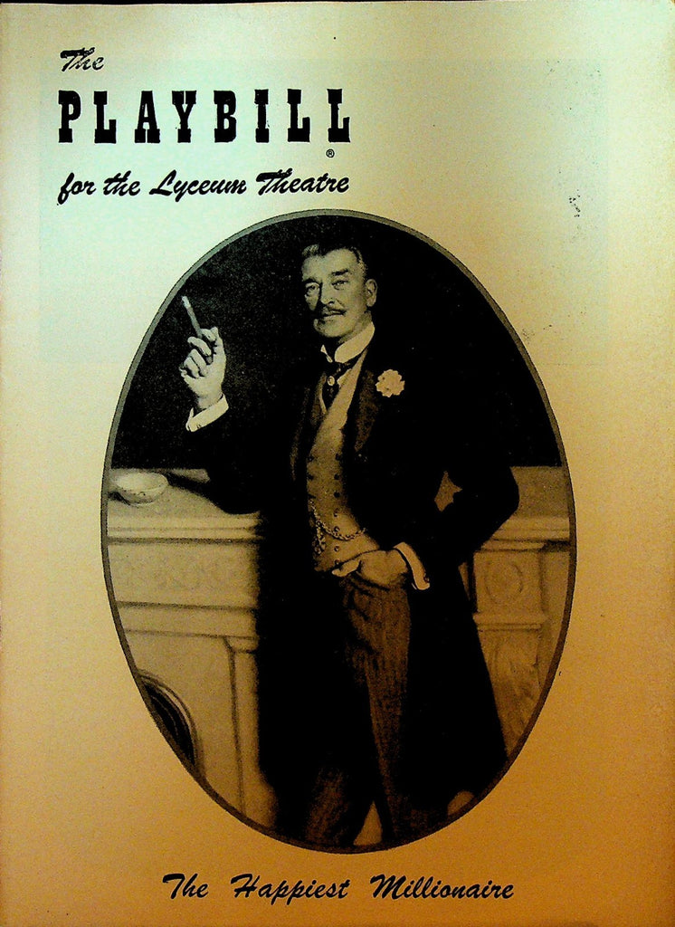 The Happiest Millionaire Playbill November 20 1956 Walter Pidgeon Lou Nova0