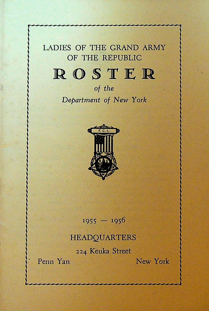 Ladies of the Grand Army of the Republic New York State Roster 19550