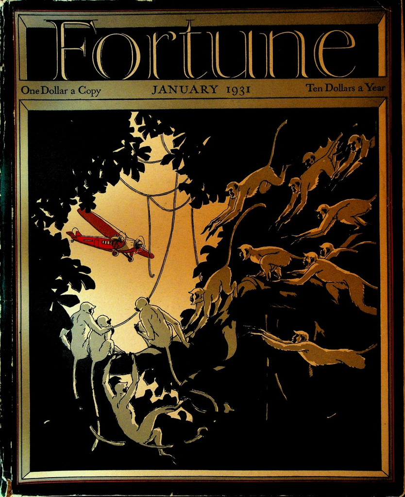 Fortune Magazine January 1931 Brooklyn Bridge Owen D Young Transamerica Corp0