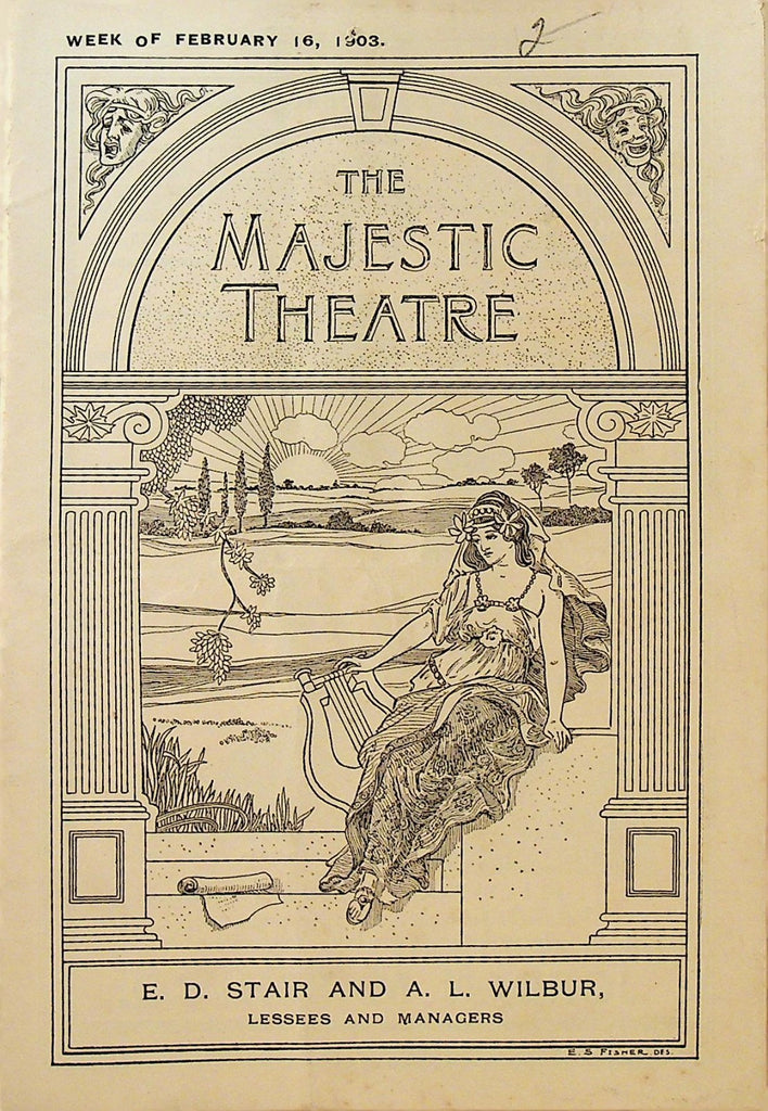 The Storks Playbill February 16 1903 Majestic Theatre Boston FIRST SHOW0