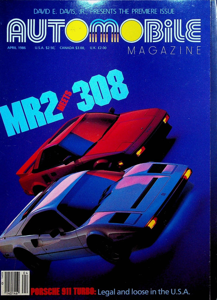 Automobile Magazine April 1986 FIRST ISSUE Porsche 911 Turbo Ferrari 3080