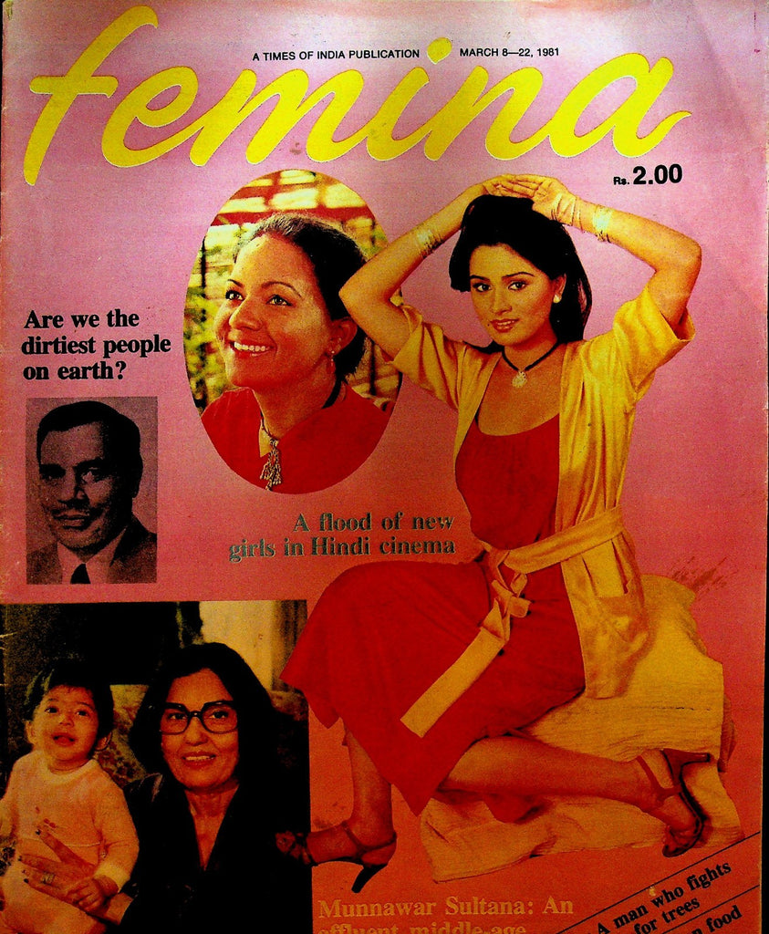 Femina Magazine India March 8 1981 Munnawar Sultana Badri Narayan0