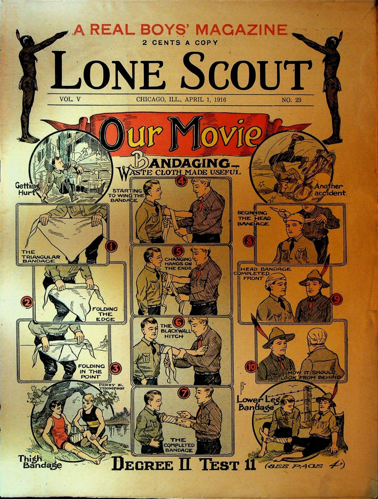 Lone Scout Magazine April 1 1916 Colonel Alexander Doniphan Joe Tinker Jr0