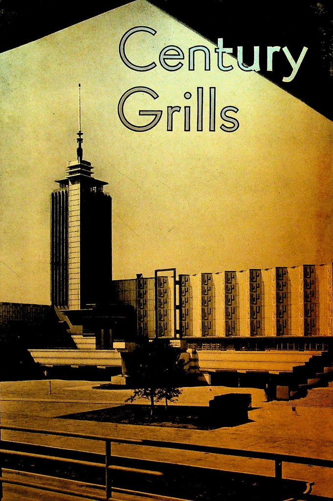 Century Grills Menu 1933 1934 Chicago Century of Progress Exposition0