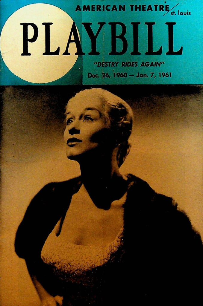 Destry Rides Again Playbill December 1960 Gretchen Wyler Stephen Douglass