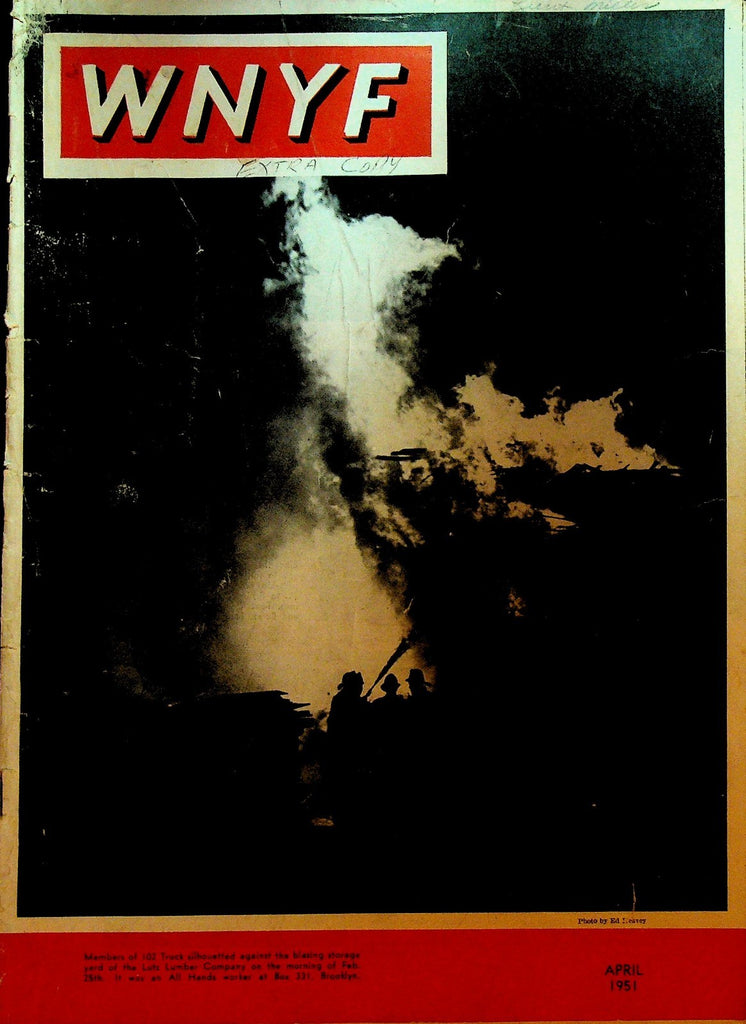 WNYF With New York Firefighters Magazine April 1951 Lutz Lumber Co Brooklyn0