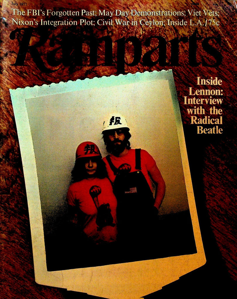 Ramparts Magazine July 1971 John Lennon Yoko Ono Vietnam War0