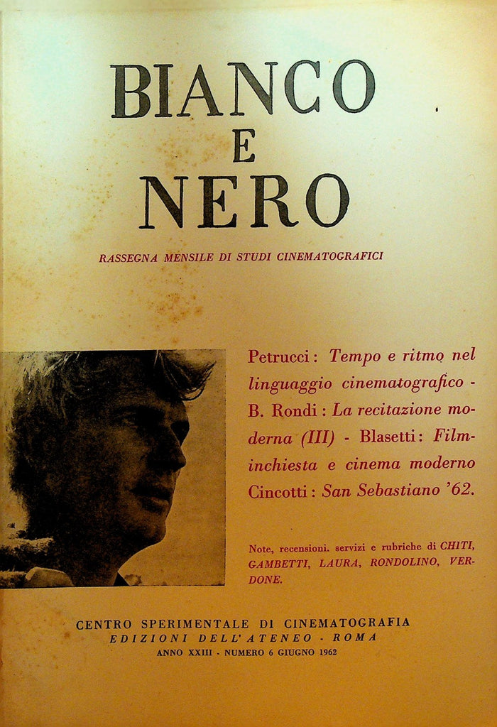 Bianco e Nero Magazine June 1962 San Sebastian0