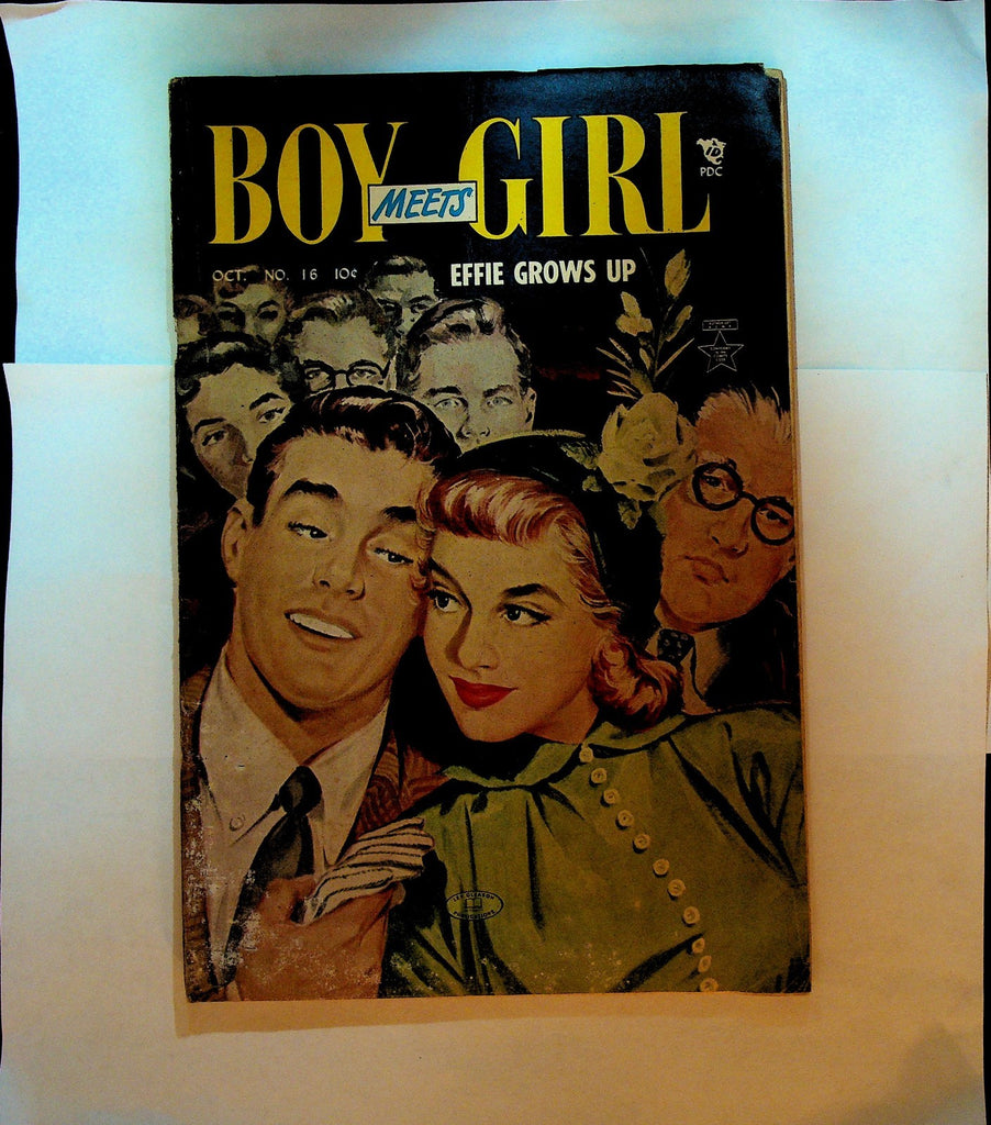 Boy Meets Girl 16 Lev Gleason 1951 Silver Age Romance Comic0