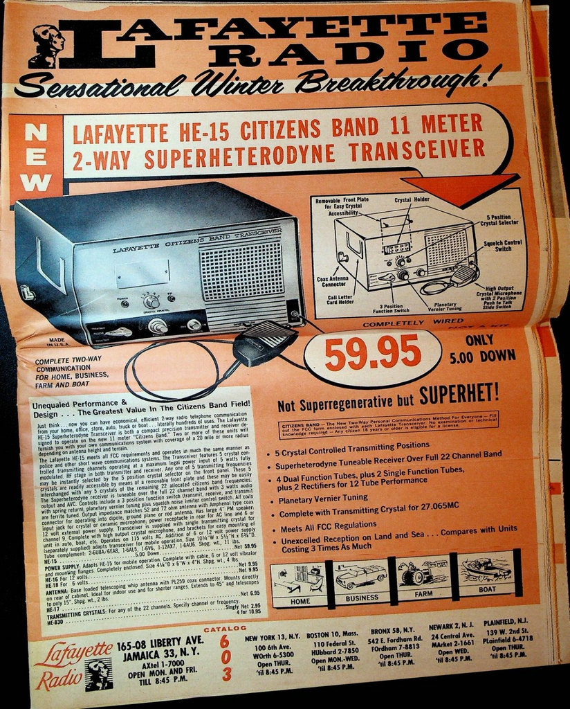 Lafayette Radio Winter Breakthrough Catalog 603 1960 Tuners Cameras Turntables0