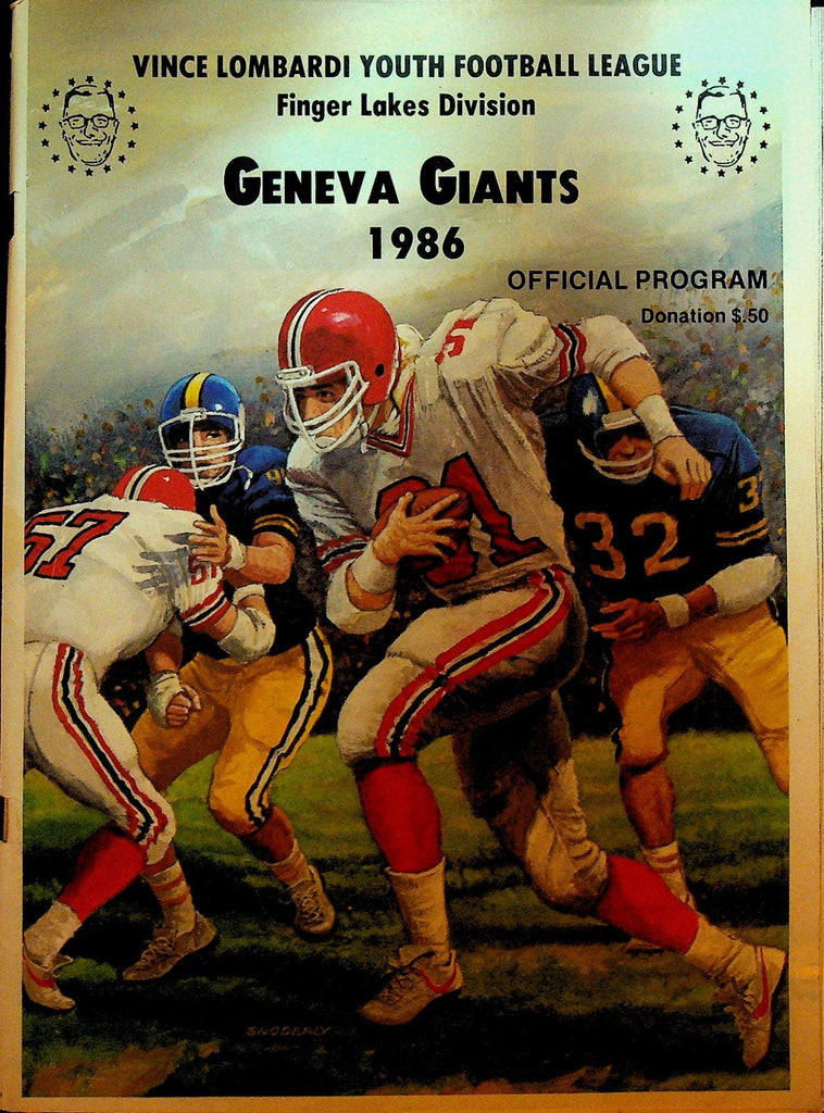 Geneva Giants 1986 Program Vince Lombardi Youth Football League NY0