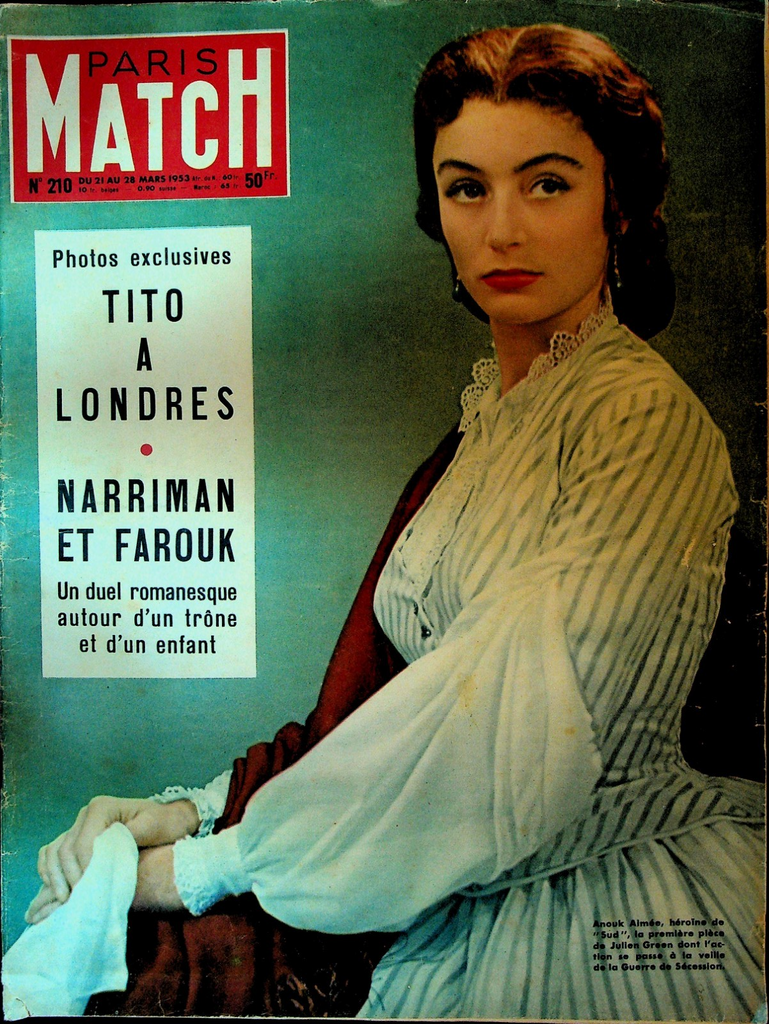 Paris Match March 21 1953 Anouk Aimee Tito Mount Everest Roland Petit0