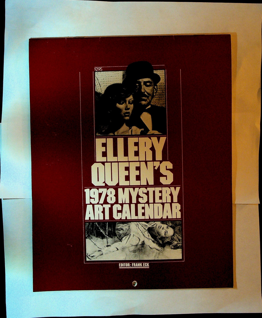 Ellery Queen's 1978 Mystery Art Calendar Jim Steranko Shadow0