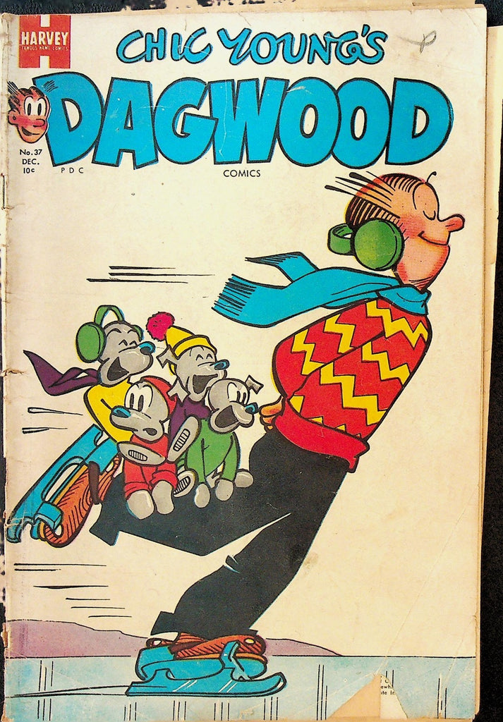 Dagwood 37 Harvey Comics Ice Skating 19530