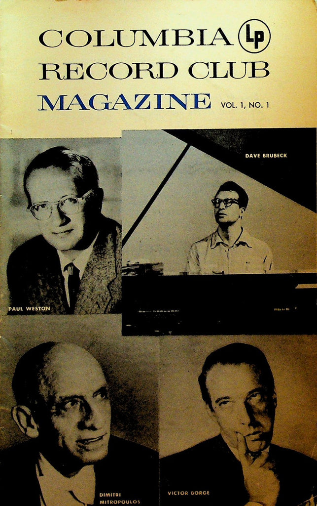 Columbia Record Club Magazine First Issue 1955 Dave Brubeck Victor Borge0