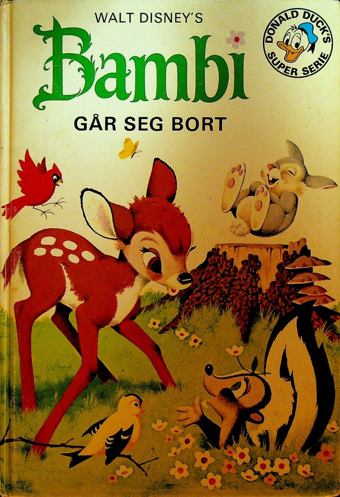 Walt Disney Bambi 1975 Book Norway Gar Seg Bort0