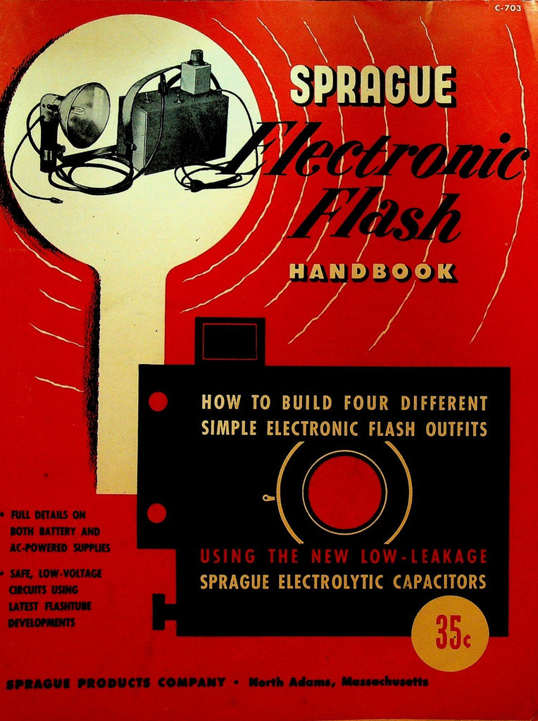Sprague Electronic Flash Handbook Catalog 1964 Cameras North Adams Ma0
