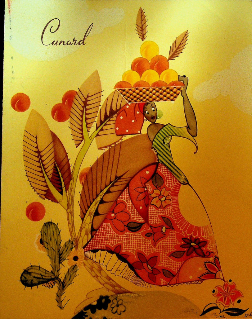 RMS Queen Elizabeth Cunard Lines Dinner Menu May 5 19570