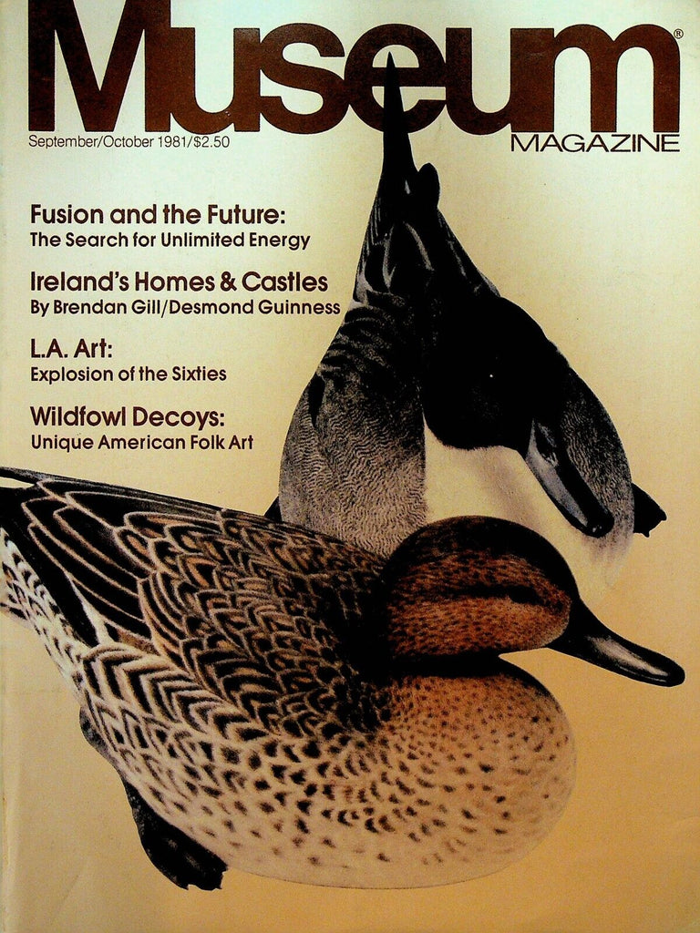 Museum Magazine September 1981 Wildfowl Decoys Cooperstown Hall of Fame