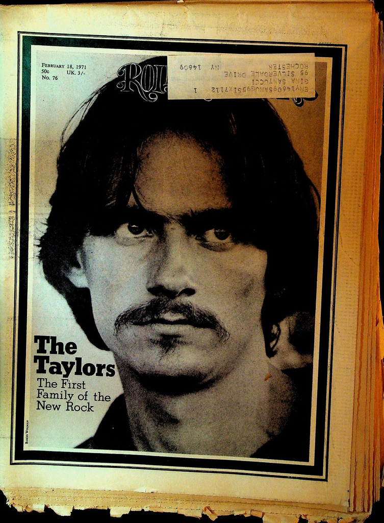 Rolling Stone 75 February 18 1971 James Taylor Livingston Dan O'Neill0