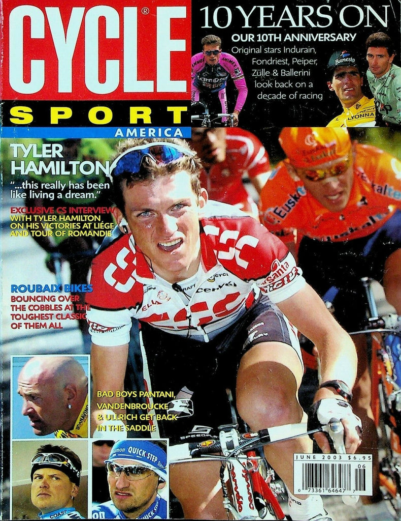 Cycle Sport Magazine June 2003 Tyler Hamilton Mario Cipollini Graham Watson 0