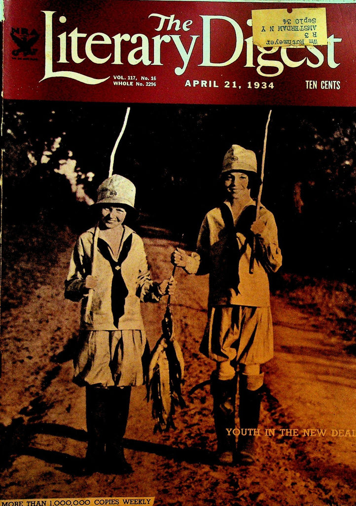 Literary Digest April 21 1934 Girl Scouts Rugby Ogden Phipps WC Fields0