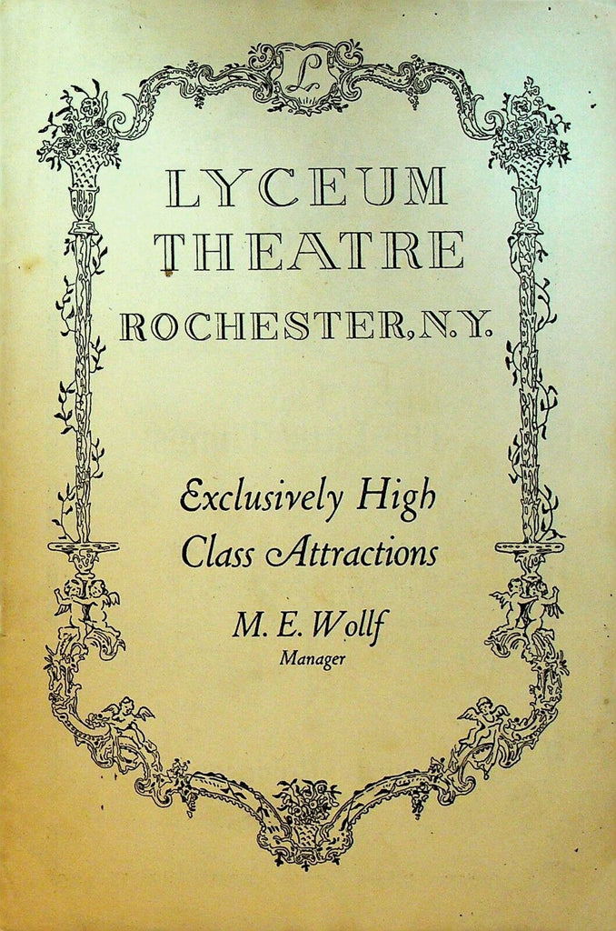 Cheating Cheaters Playbill April 29 1918 Manhattan Players Edward Wade