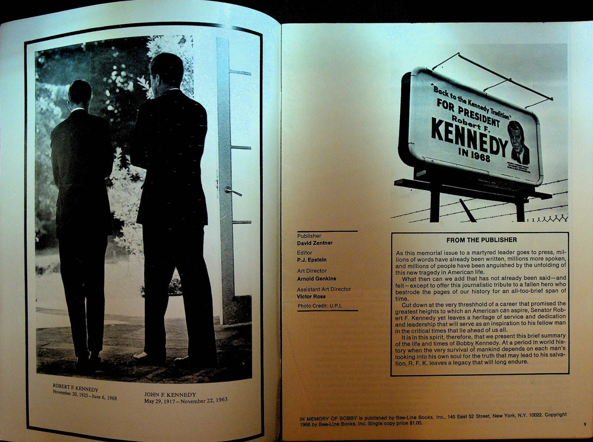 In Memory of Bobby Kennedy RFK Robert F Dreams Success Tragedy – Papergoy