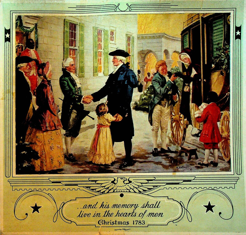 Star Bakery Calendar Cleveland Ohio 1938 George Washington Patriotic