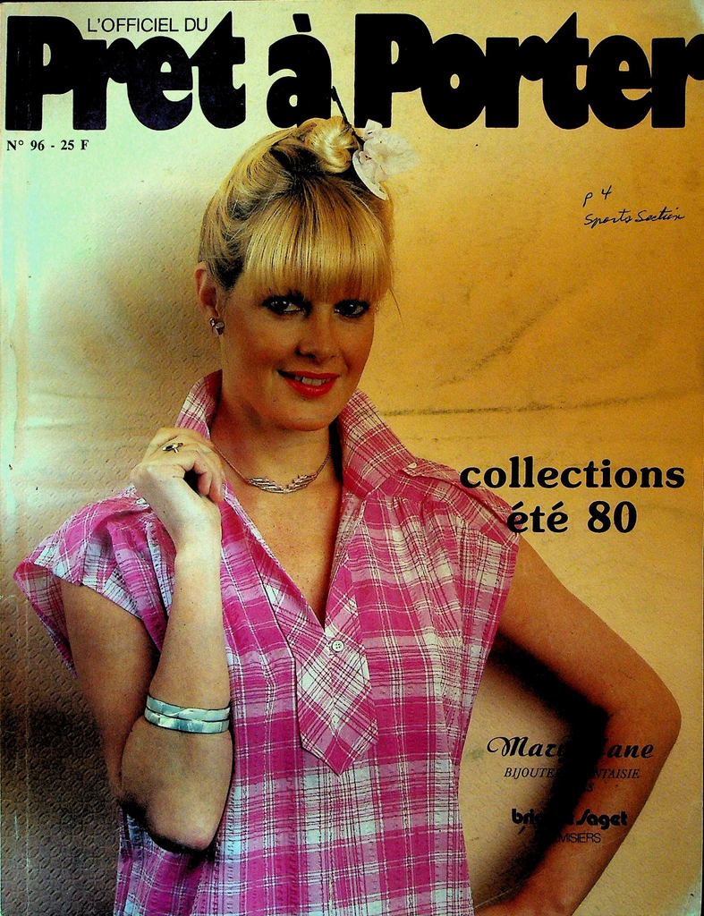 L'Officiel du Pret a Porter Fashion Magazine French #96 19800