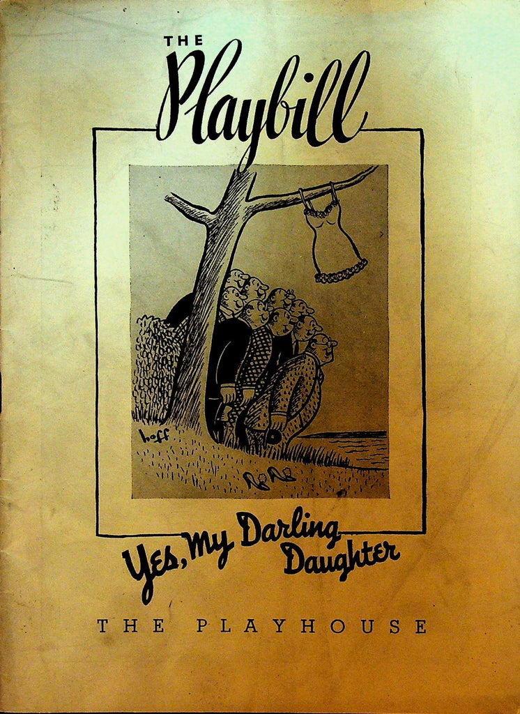 Yes My Darling Daughter Playbill June 7 1937 Peggy Conklin Lucile Watson0