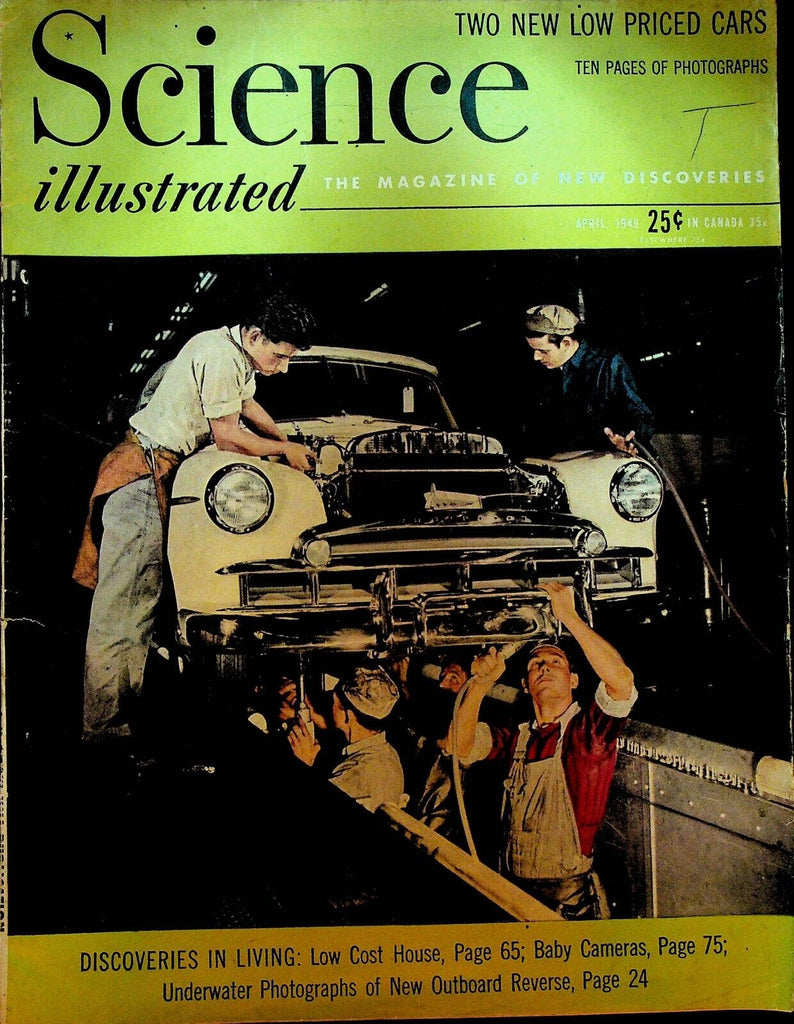 Science Illustrated Magazine April 1949 Australia Car Holden Plymouth Chevy