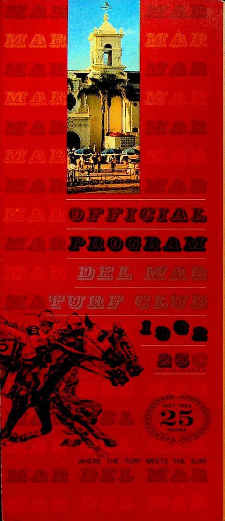 Del Mar Turf Club Official Program August 23 1962 Horse Racing0