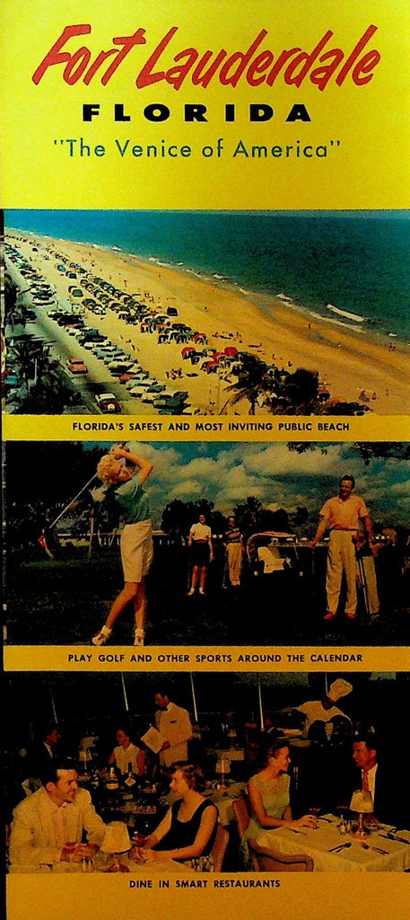 Fort Lauderdale Florida The Venice of America Booklet 1950s0