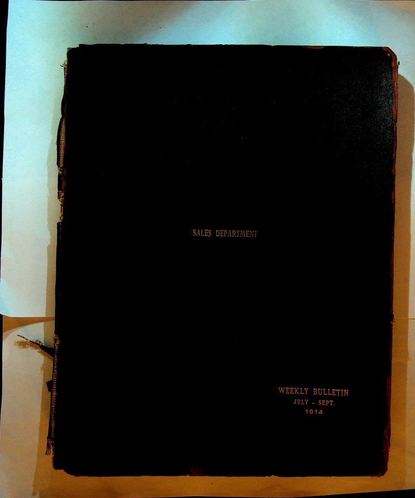 GW Todd & Co Protectograph Weekly Bulletin Bound Volume July to September 19140