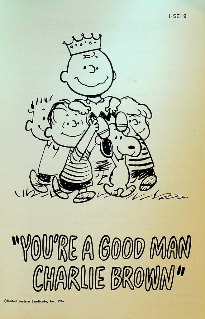 You're a Good Man Charlie Brown Playbill 1967 Gary Burghoff Bill Hinnan0