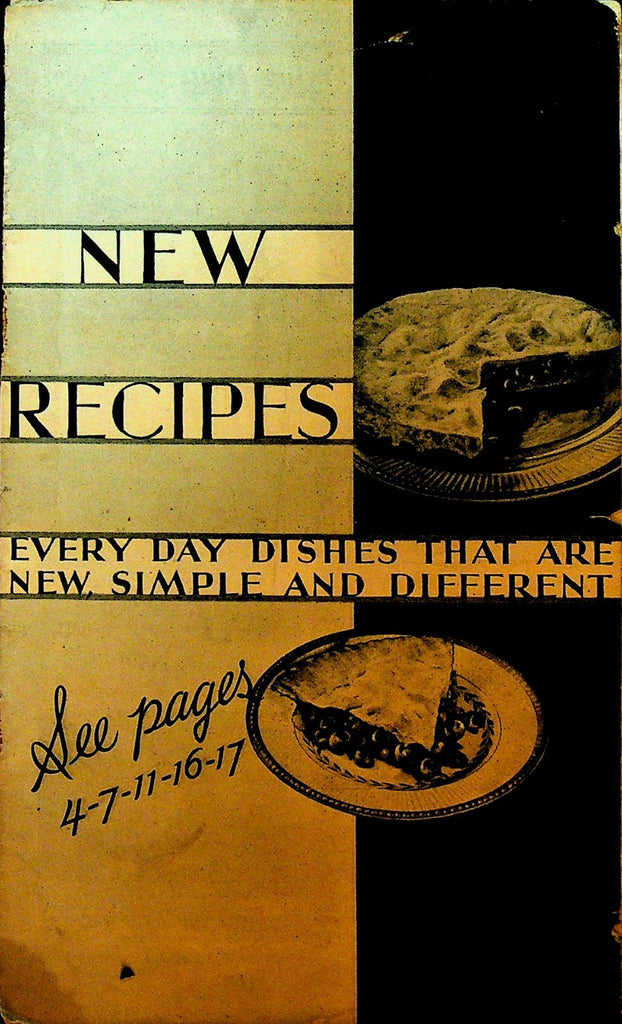 Proctor & Gamble 1930s Recipe Booklet New Recipes Every Day Dishes0