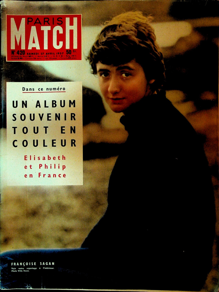 Paris Match April 27 1957 Francoise Sagan Queen Elizabeth II0