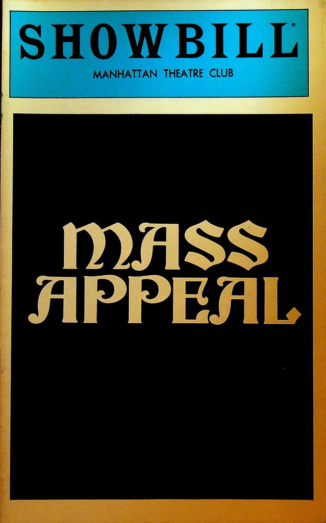 Mass Appeal Showbill June 1980 Eric Roberts Milo O'Shea0