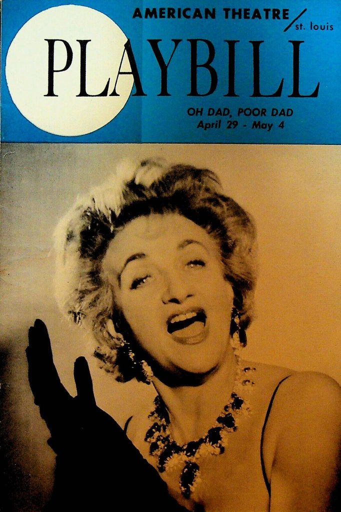 Oh Dad Poor Dad Playbill April 29 1963 Sam Waterston Hermione Gingold