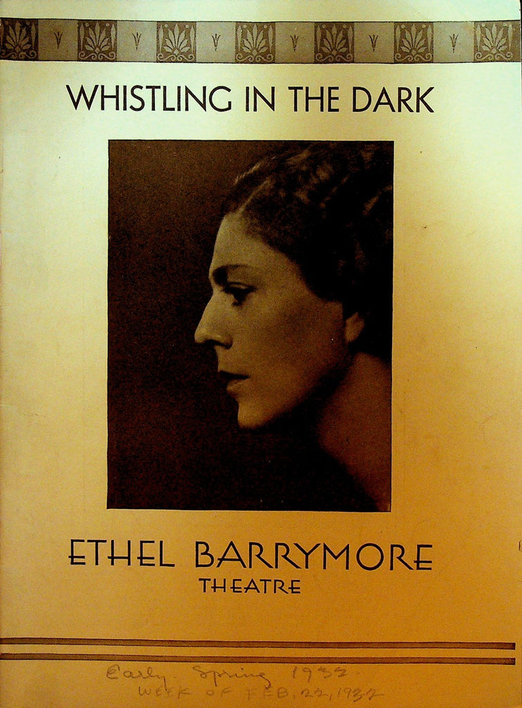 Whistling in the Dark Playbill February 22 1932 Ernest Truex Charles McClelland0